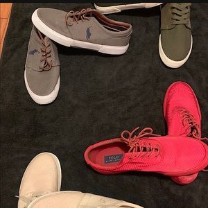 Multicolored Polo shoes for sale.